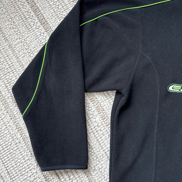 Arctic Cat Wear Fleece Jacket Mens Large Black Onyx 1/4 Zip Sweater Pullover - Picture 5 of 16